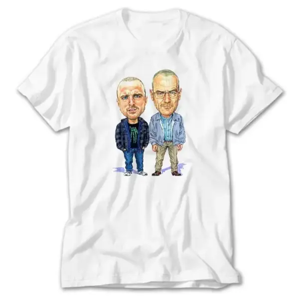 Breaking Bad Pinkman and Walter White, White T-Shirt