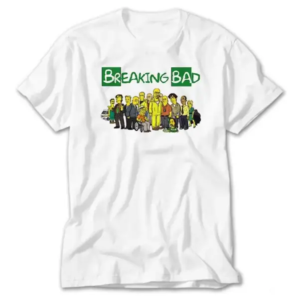 Breaking Bad Simpsons, White T-Shirt