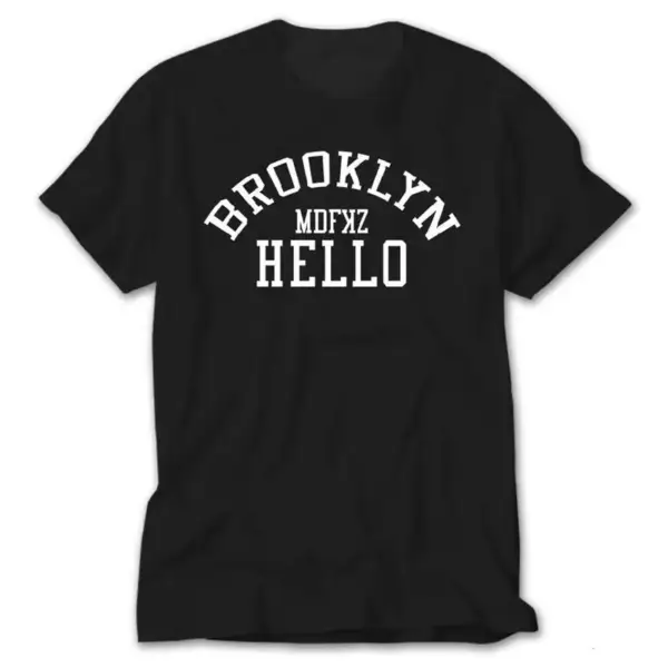Brooklyn Hello, Black T-Shirt