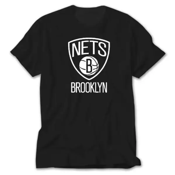 Brooklyn Nets Basket, Black T-Shirt