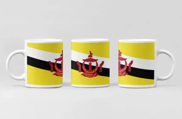 Brunei Flag Coffee Mug, Brunei Country National Flag Mug