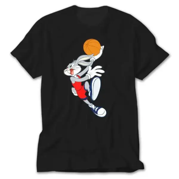 Bugs Bunny Basketball, Black T-Shirt