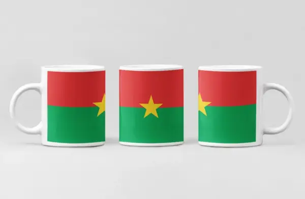 Burkina Faso Flag Coffee Mug, Burkina Faso Country National Flag Mug