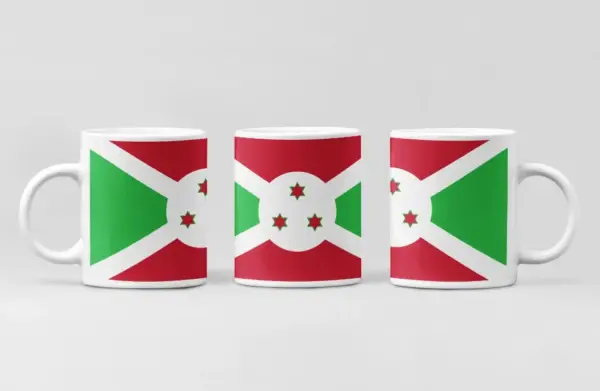Burundi Flag Coffee Mug, Burundi Country National Flag Mug