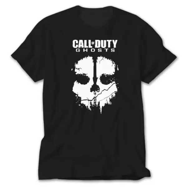 Call of Duty Ghost Stencil, Black T-Shirt