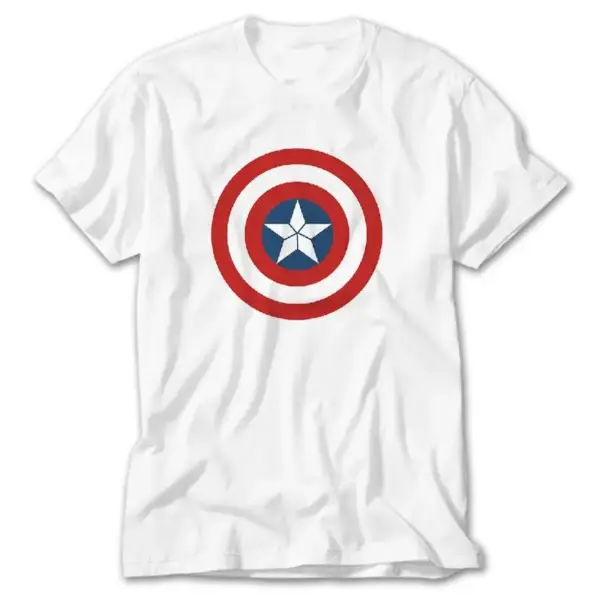 Captain America Soft Sheild, White T-Shirt