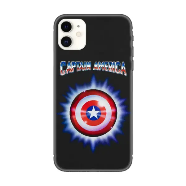 Captain America iPhone Case, Captain America Artwork iPhone 15 Phone Case