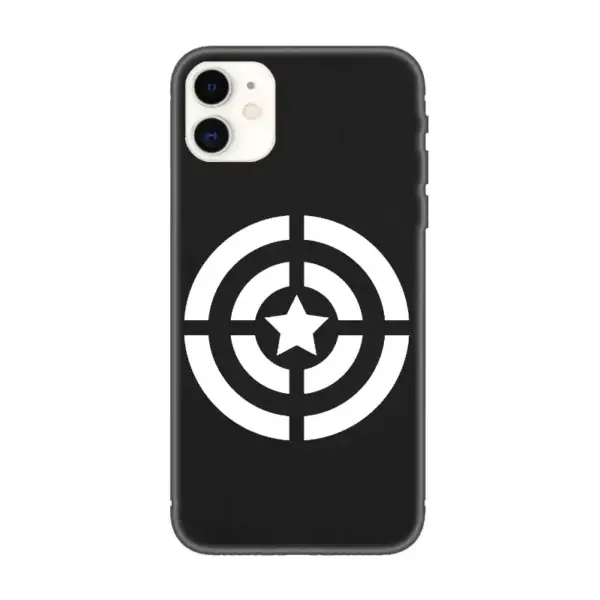 Captain America iPhone Case, Captain America Logo iPhone 15 Phone Case