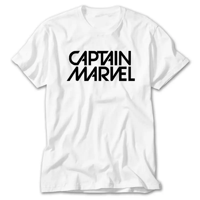 Captain Marvel, White T-Shirt
