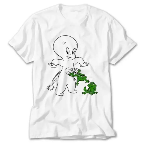 Casper and Frog, White T-Shirt