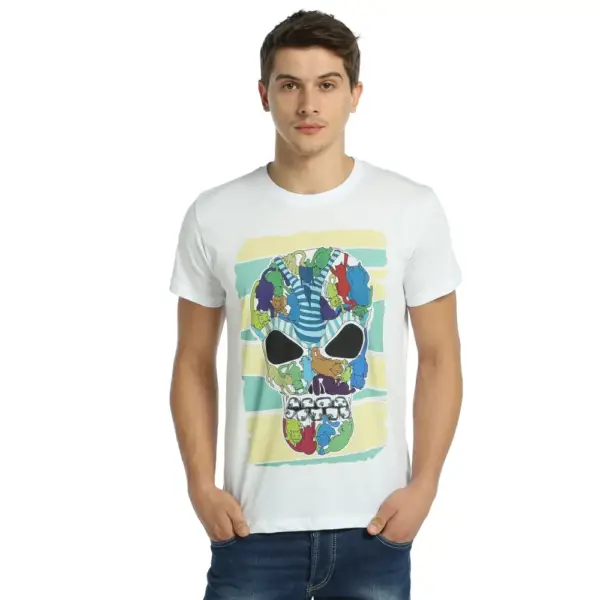 Cats Power Men's White T-Shirt - Image 2