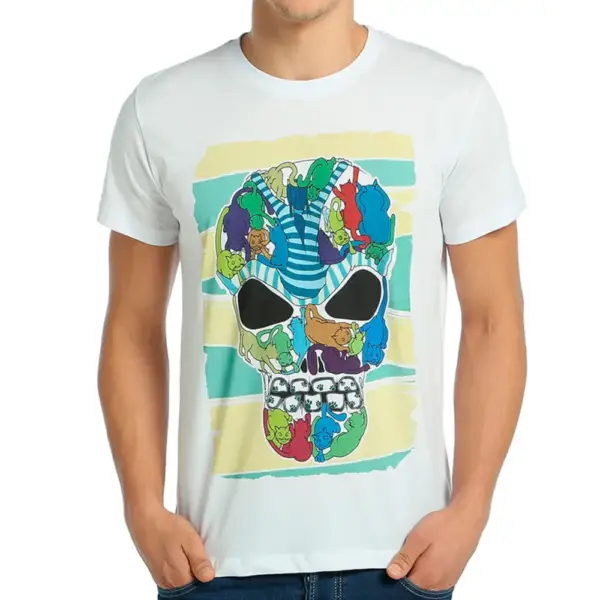 Cats Power Men's White T-Shirt