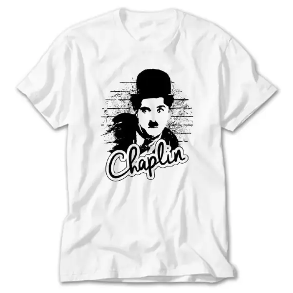 Charlie Chaplin, White T-Shirt