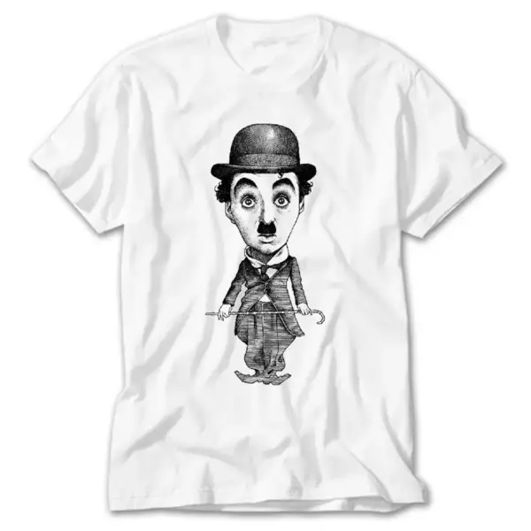 Charlie Chaplin, White T-Shirt
