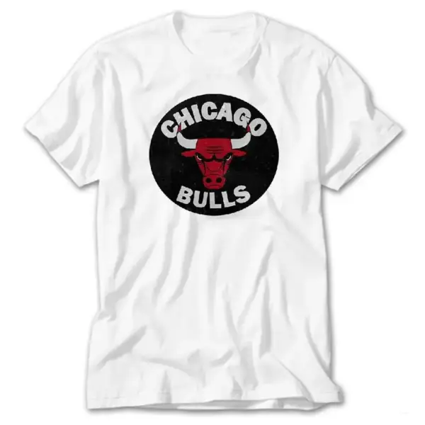 Chicago Bulls Stamp, White T-Shirt