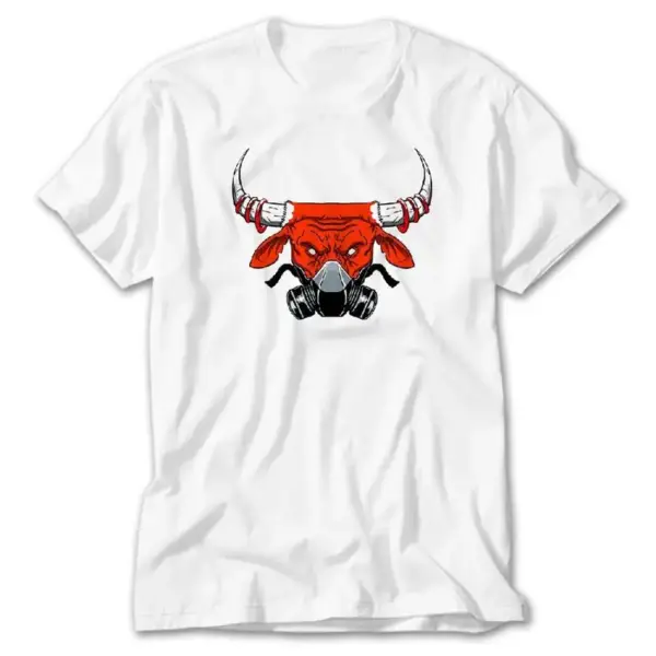 Chicago Bulls with Mask, White T-Shirt
