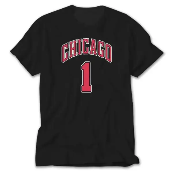 Chicago Derrick Rose, Black T-Shirt