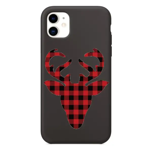 Christmas Deer iPhone Case, Christmas Deer Artwork iPhone 15 Phone Case