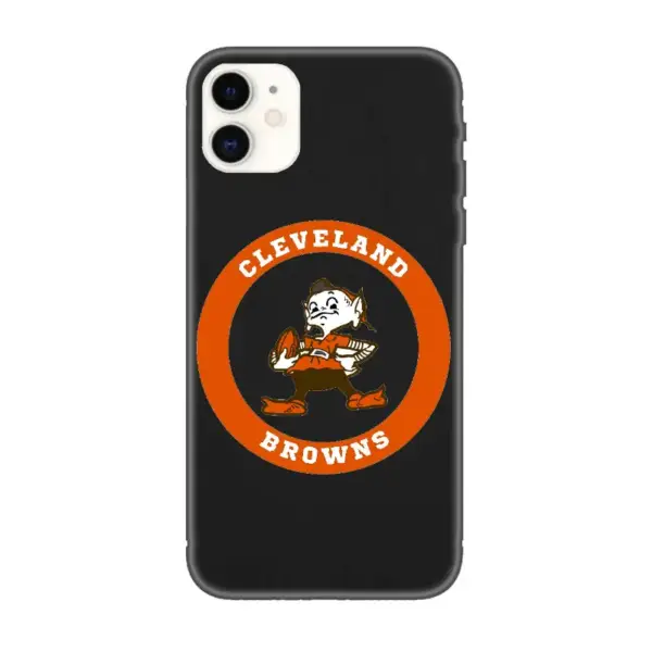 Cleveland Browns iPhone Case, Cleveland Browns Logo iPhone 15 Phone Case