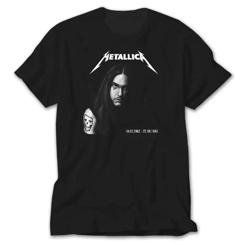 Cliff Burton Metallica, Black T-Shirt