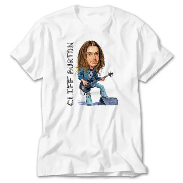 Cliff Burton, White T-Shirt