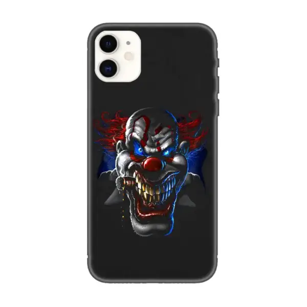 Clown Evil iPhone Case, Clown Evil Artwork iPhone 15 Phone Case