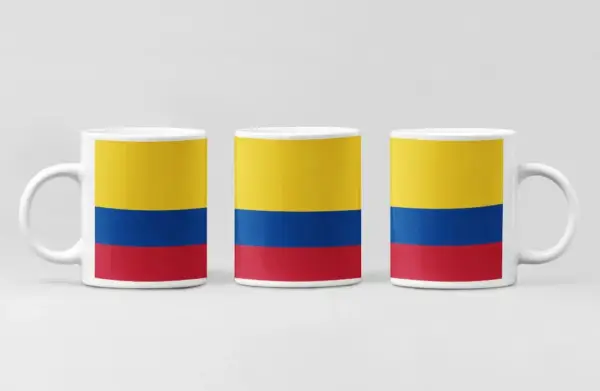 Colombia Flag Coffee Mug, Colombia Country National Flag Mug