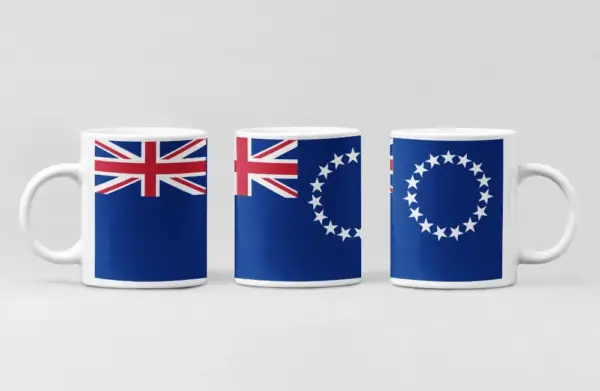 Cook Islands Flag Coffee Mug, Cook Islands Country National Flag Mug
