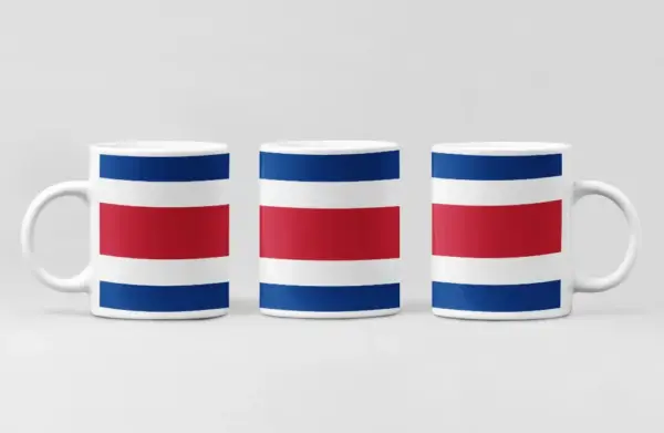 Costa Rica Flag Coffee Mug, Costa Rica Country National Flag Mug