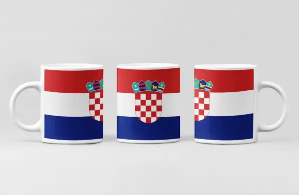 Croatia Flag Coffee Mug, Croatia Country National Flag Mug