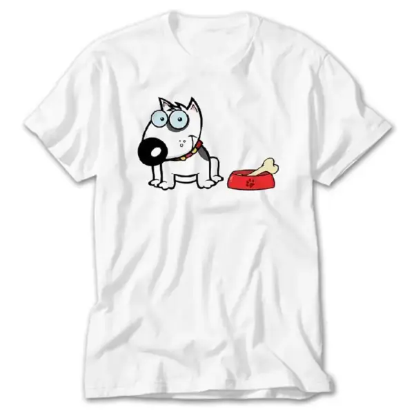 Cute Dog, White T-Shirt