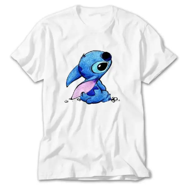 Cute Stitch, White T-Shirt