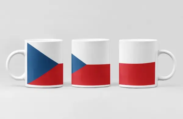 Czech Republic Flag Coffee Mug, Czech Republic Country National Flag Mug