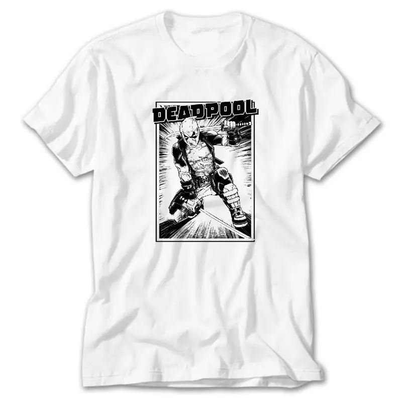 DeadPool, White T-Shirt