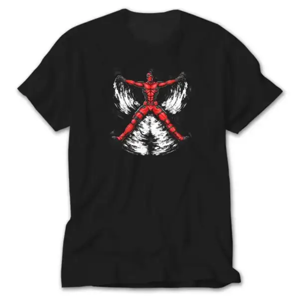 Deadpool Blood Angel, Black T-Shirt