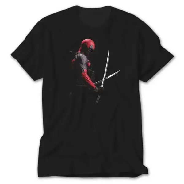 Deadpool Sword, Black T-Shirt