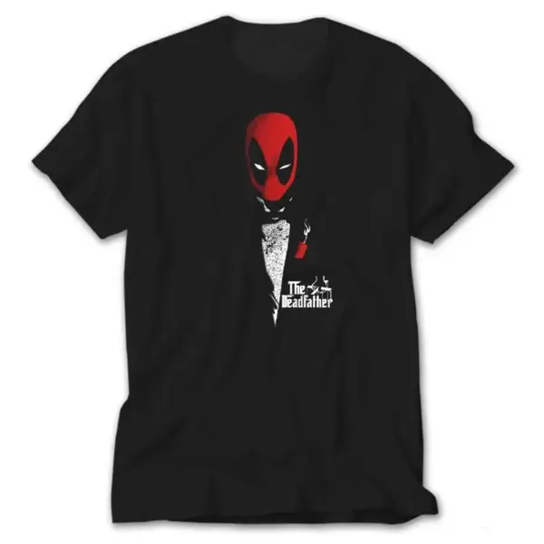 Deadpool The Deadfather, Black T-Shirt