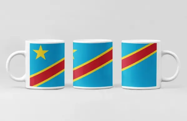 Democratic Republic of the Congo Flag Coffee Mug, Democratic Republic of the Congo Country National Flag Mug