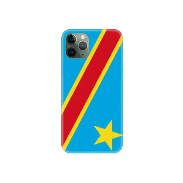 Democratic Republic of the Congo Flag iPhone Case, Democratic Republic of the Congo National Flag iPhone 15 Pro Max Phone Case