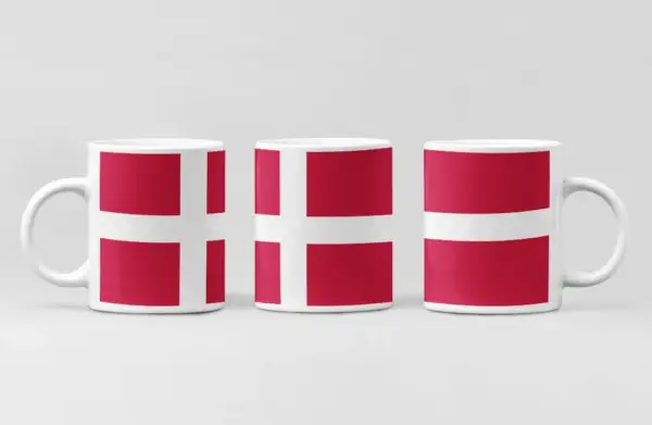 Denmark Flag Coffee Mug, Denmark Country National Flag Mug