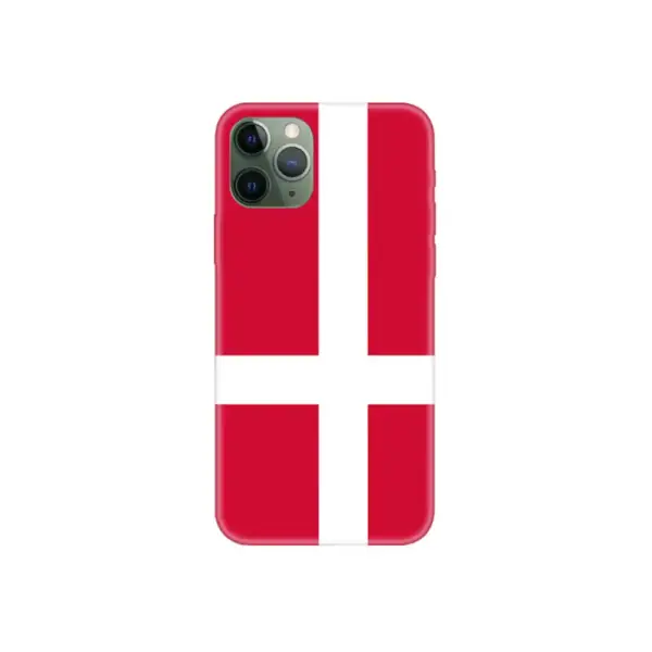 Denmark Flag iPhone Case, Denmark National Flag iPhone 15 Pro Max Phone Case