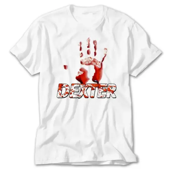 Dexter Bloody Hand, White T-Shirt