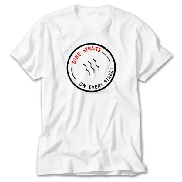 Dire Straits on Every Street, White T-Shirt