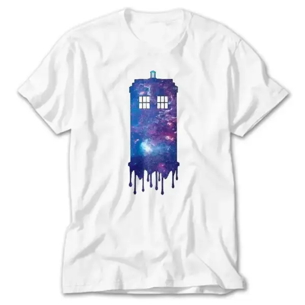 Dr. Who Police Box, White T-Shirt