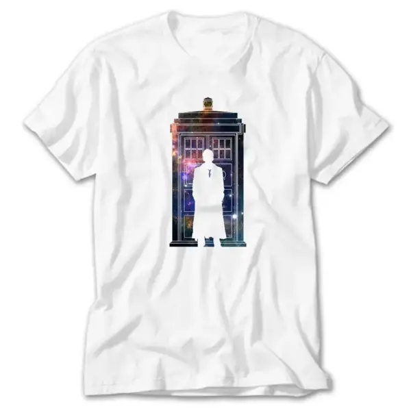 Dr. Who Tardis Space, White T-Shirt