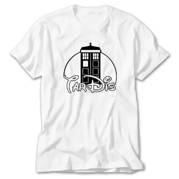 Dr. Who Tardis, White T-Shirt