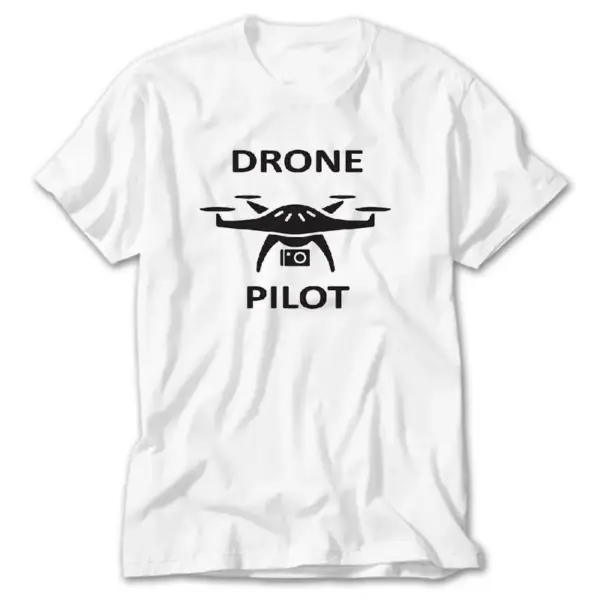 Drone Pilot, White T-Shirt