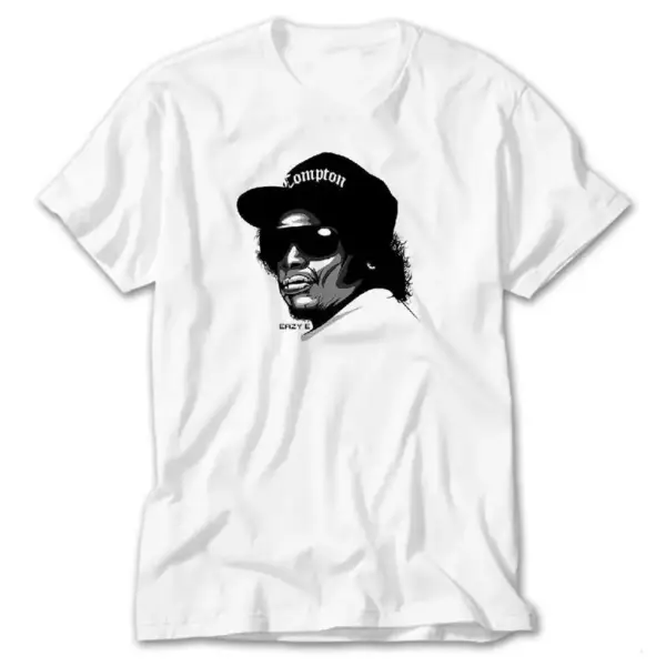 Eazy-E-Solid , White T-Shirt