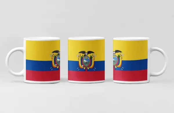 Ecuador Flag Coffee Mug, Ecuador Country National Flag Mug