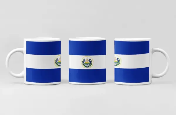 El Salvador Flag Coffee Mug, El Salvador Country National Flag Mug